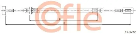 LINKA - HAMULEC RECZNY COF 12.3722 COFLE 92123722 (фото 1)