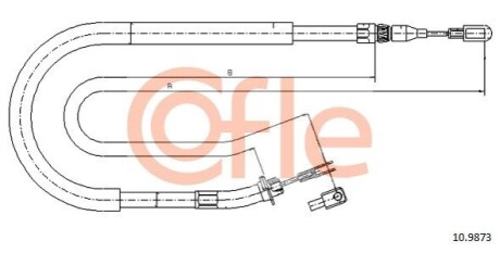 LINKA - HAMULEC RECZNY COF 10.9873 COFLE 92109873 (фото 1)