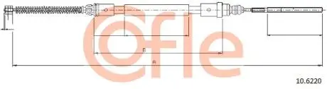 LINKA - HAMULEC RECZNY COF 10.6220 COFLE 92106220 (фото 1)