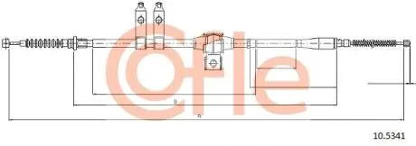 LINKA - HAMULEC RECZNY COF 10.5341 COFLE 92105341 (фото 1)
