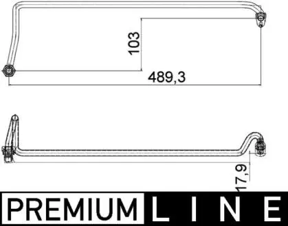 PRZEWOD CISNIEN. VW TOUAREG, PORSCHE CAY MAHLE / KNECHT AHX5000P