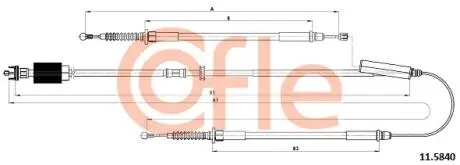 LINKA H-CA L+P OPEL ASTRA J GTC 11- ELEK COFLE 115840