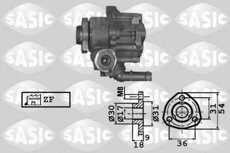 Гідравлічний насос, рульове управління SASIC 7076023