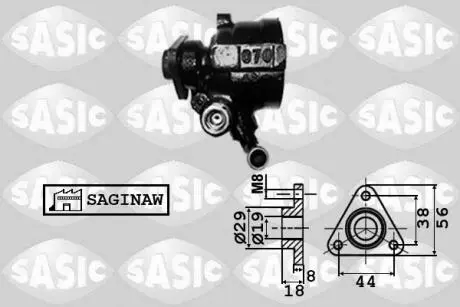 Гідравлічний насос, рульове управління SASIC 7076005