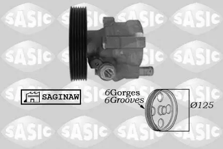 Гідравлічний насос, рульове управління SASIC 7074012