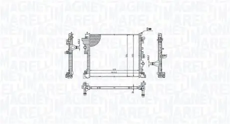 Chłodnica ALFA ROMEO GIULIA (952_) 2.2D MAGNETI MARELLI 350213214300