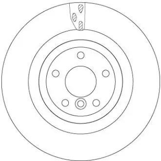 TARCZA HAM. JAGUAR T. XE/XF 2,0-3,0 15- TRW DF6969S