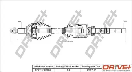 P├ô┼üO┼Ü NAP─śDOWA CITROEN C5 08- PRAWA DR!VE+ DP2110100261