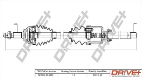 P├ô┼üO┼Ü NAP─śDOWA CITROEN C5 08- PRAWA DR!VE+ DP2110100205