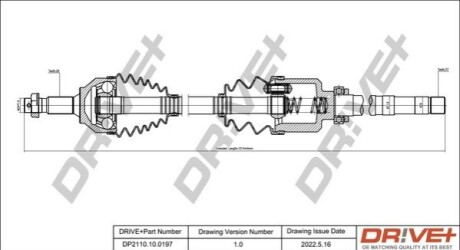 P├ô┼üO┼Ü NAP─śDOWA CITROEN C5 08- PRAWA DR!VE+ DP2110100197