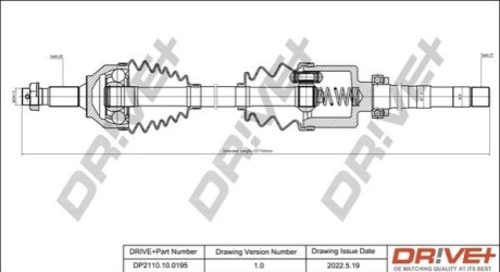 P├ô┼üO┼Ü NAP─śDOWA CITROEN C5 08- PRAWA DR!VE+ DP2110100195