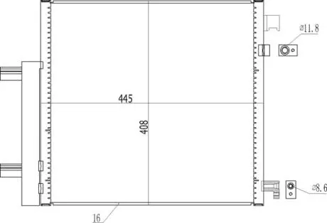 CHLODNICA DO KLIMAT.CHEVROLET SPARK 10- HART 621647