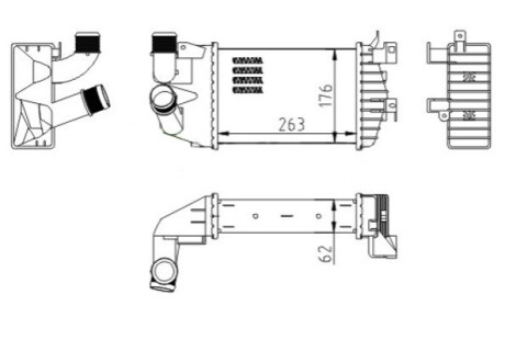 CHLODNICA POWIETRZA ASTRA H 1.9CDTI 04- HART 612723