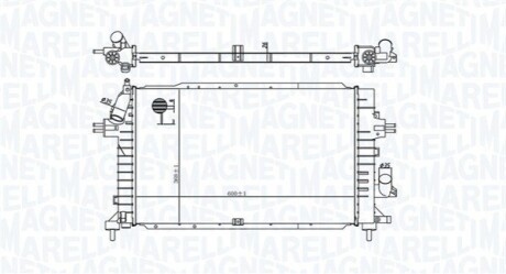 Chodnica OPEL ASTRA H/ZAFIRA B 1.9CDTi MAGNETI MARELLI 350213176100