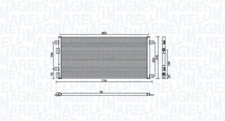 Skraplacz IVECO DAILY III 35S12, 35C12 MAGNETI MARELLI 350203887000