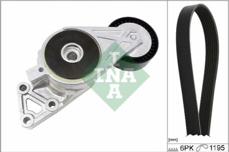 ZESTAW PASKA WIELOROWK. VW 1.6/1.8T/2.0 INA 529047010