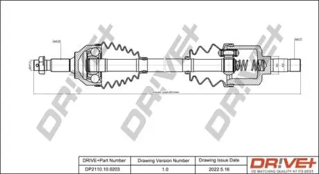 P├ô┼üO┼Ü NAP─śDOWA CITROEN C5 08- LEWA DR!VE+ DP2110100203