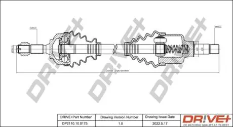 P├ô┼üO┼Ü NAP─śDOWA CITROEN C3 02- LEWA DR!VE+ DP2110100175