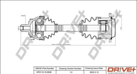 P├ô┼üO┼Ü NAP─śDOWA AUDI A4 04-08 PRAWA DR!VE+ DP2110100038 (фото 1)