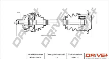 P├ô┼üO┼Ü NAP─śDOWA AUDI A4 04-08 PRAWA DR!VE+ DP2110100038