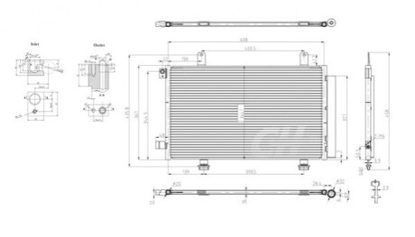 CHLODNICA DO KLIMAT.SUZUKI SX4 1.9 06- HART 612268