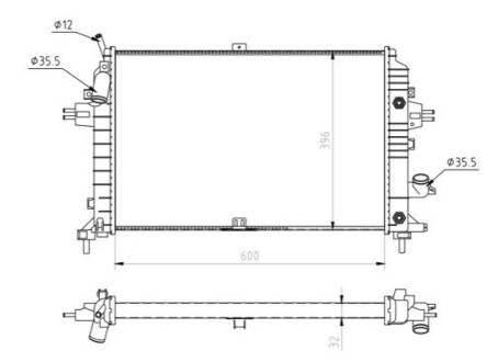 CHLODNICA ZAFIRA 1.9CDTI 05- /AUTOMAT/ HART 637148