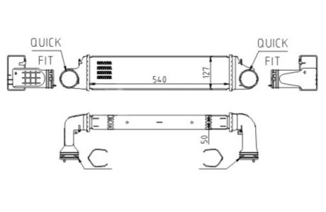 CHLODNICA POWIETRZA BMW 3 E46 318D 98- HART 612494