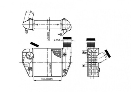 CHLODNICA POWIETRZA AUDI A6 2.0TDI 04- HART 612713