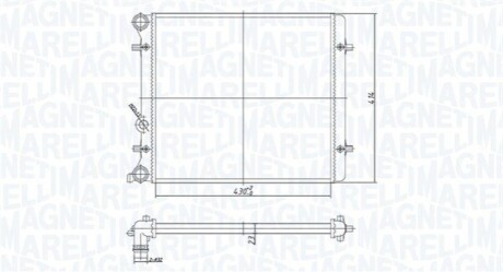 Chodnica VAG LEON, OCTAVIA I, GOLF IV MAGNETI MARELLI 350213166700