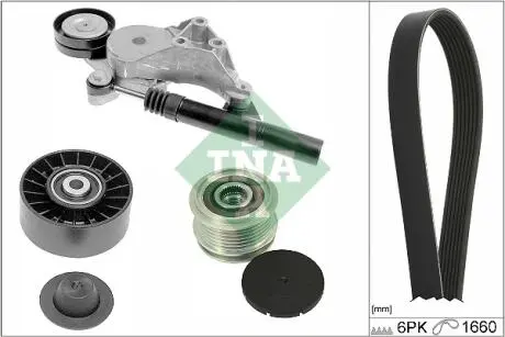 ZESTAW PASKA WIELOROWK. VW 1,9TDI +OAP INA 529047120 (фото 1)
