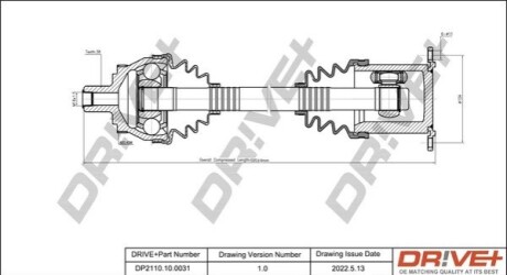 P├ô┼üO┼Ü NAP─śDOWA AUDI A4 00-08 LEWA DR!VE+ DP2110100031