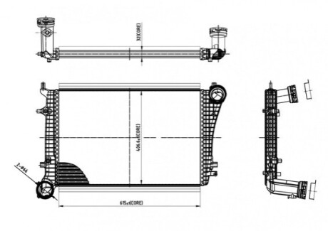 CHLODNICA POWIETRZA TOURAN 1.9TDI 03- HART 612519