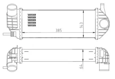 CHLODNICA POWIETRZA KANGOO 1.5DCI 08- HART 616644