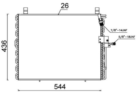 Радіатор кондиціонера DB W124 2,0-3,0 MAHLE / KNECHT AC357000S