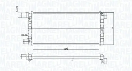 Радіатор охолоджування MAGNETI MARELLI BM1852