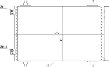 CHLODNICA DO KLIMAT.JUMPY 2.0HDI 07- HART 614555