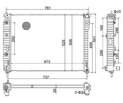 CHLODNICA CAPTIVA C100, C140 2,4 06- HART 644084