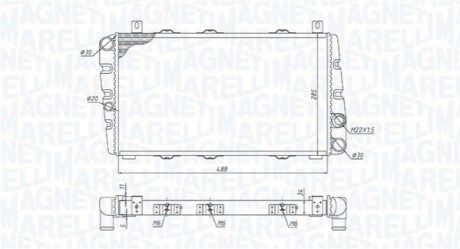 Chodnica SKODA FELICIA II (6U1) 1.3 MAGNETI MARELLI 350213189700