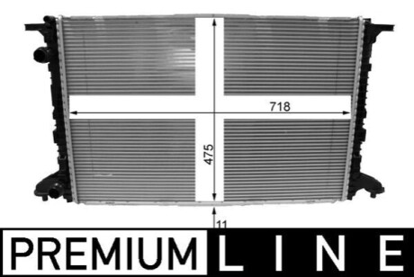 CHЭODNICA AUDI A4 1,4TFSI/2,0TDI 15- MAHLE / KNECHT CR2177000P (фото 1)