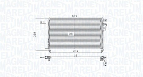 Конденсер кондиціонера MAGNETI MARELLI BC961