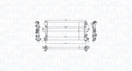 Chłodnica FIAT DUCATO 250, 290 130D MAGNETI MARELLI 350213216900