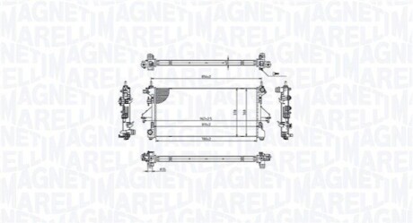 Chłodnica FIAT DUCATO 250, 290 130D MAGNETI MARELLI 350213215400