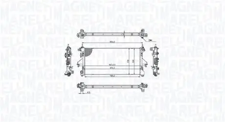 Chłodnica FIAT DUCATO 250, 290 130D MAGNETI MARELLI 350213215400