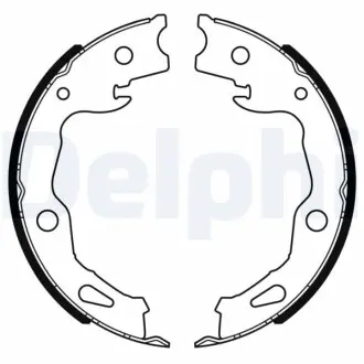 Фото 1 - szczęki ham. Qashqai,X-Trail/Koleos Delphi LS2186 Szczęki ham. Qashqai,X-Trail/Koleos Delphi LS2186 (фото 1)