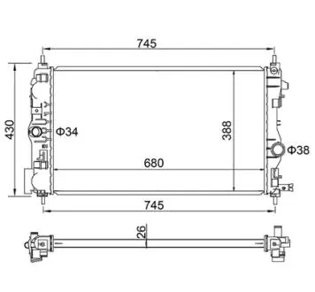 CHLODNICA ASTRA 1.7CDTI,2.0CDTI 09- HART 629176