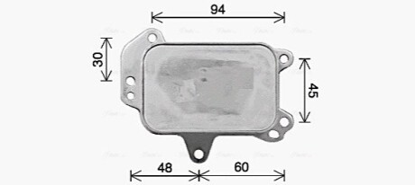 CHLODNICA OLEJU P308 II 1.6 HDI 09- AVA COOLING PE3424