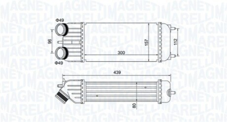 Intercooler CITROEN/PEUGEOT C3, 207 MAGNETI MARELLI 351319204250