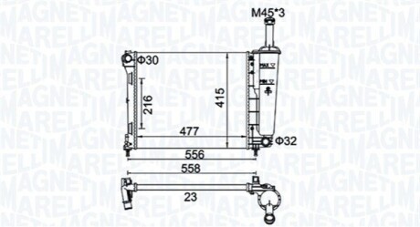 Chodnica FIAT 500 (312) 1.2, PANDA MAGNETI MARELLI 350213183900