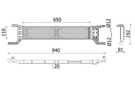 Oil Cooler, automatic transmission MAHLE / KNECHT CLC324000P