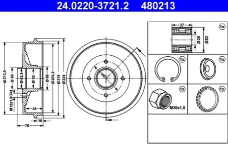 BКBEN HAM. DACIA LOGAN 1.5 DCI 10- ATE 24022037212